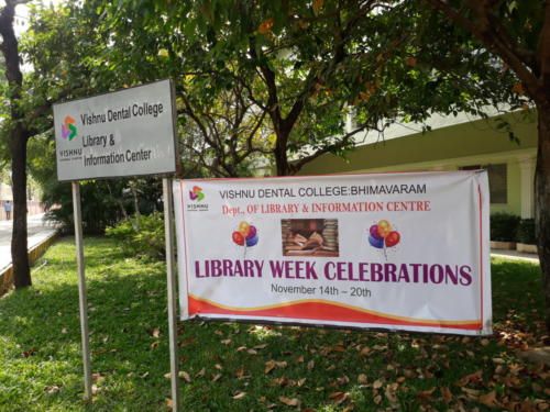 Library Week Celebrations-2019 in Vishnu Dental College